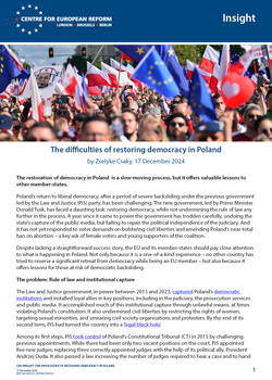 The difficulties of restoring democracy in Poland